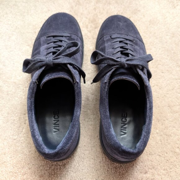 Vince Afton Suede Sneakers in Deep Blue (Size: 6) - Picture 2 of 6